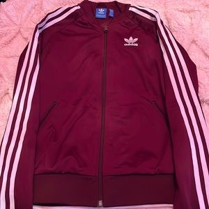 Maroon Adidas Jacket
